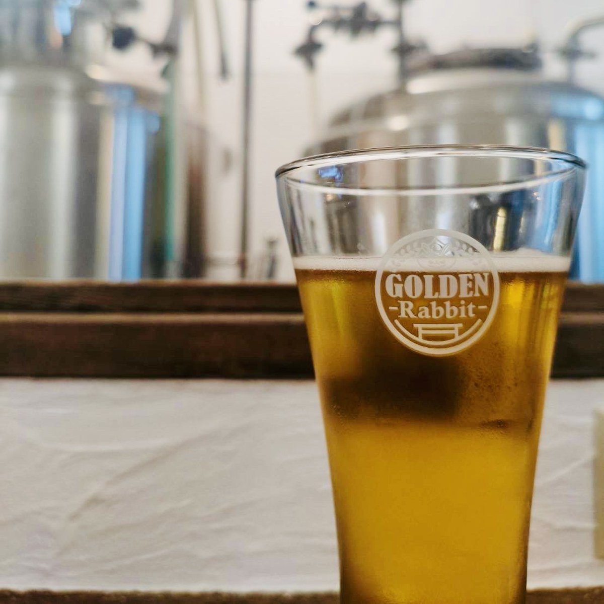 醸造室で注いだ一杯